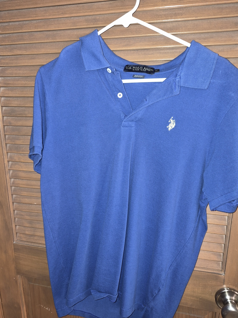 Polo by Ralph Lauren Men’s Royal Blue Polo Shirt with White Logo